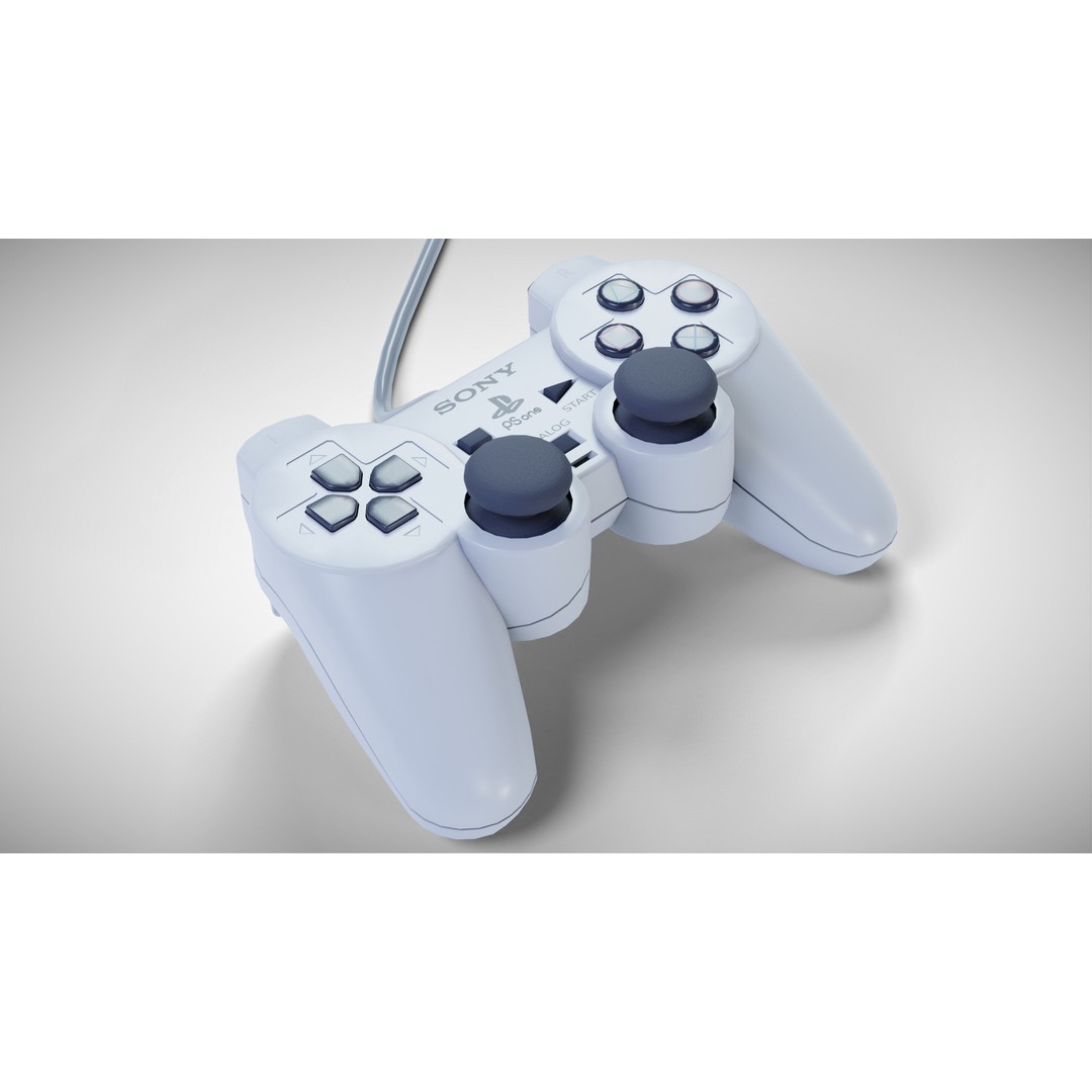 Sony PlayStation PS one 3D Model – Low Poly Game Asset, FBX - View 20