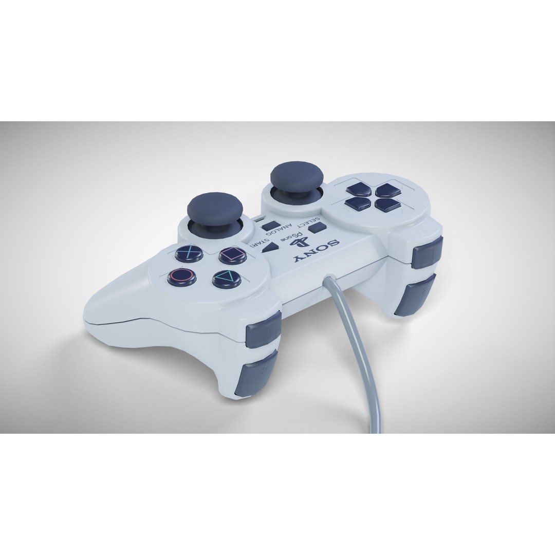 Sony PlayStation PS one 3D Model – Low Poly Game Asset, FBX - View 21