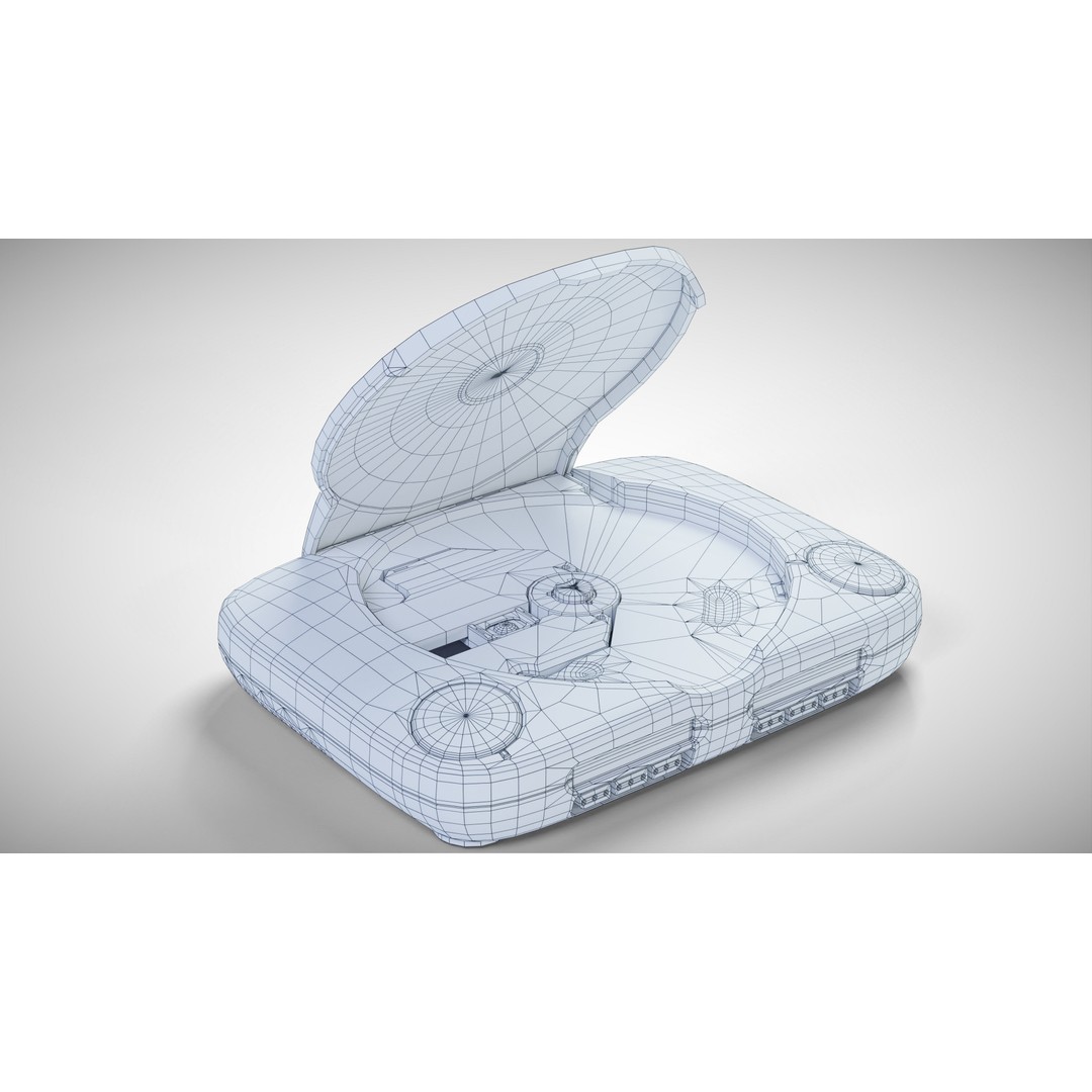 Sony PlayStation PS one 3D Model – Low Poly Game Asset, FBX - View 40
