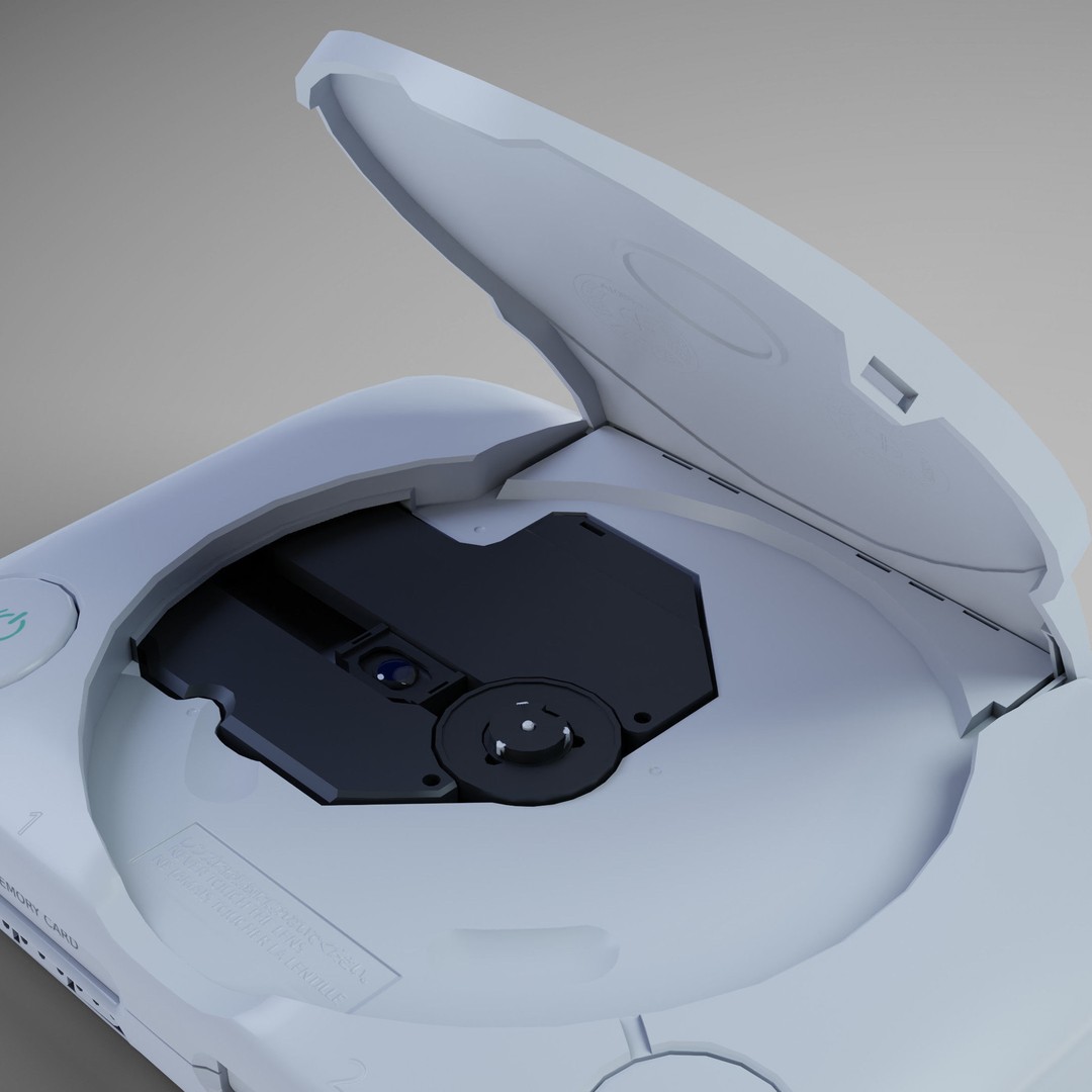 Sony PlayStation PS one 3D Model – Low Poly Game Asset, FBX - View 8