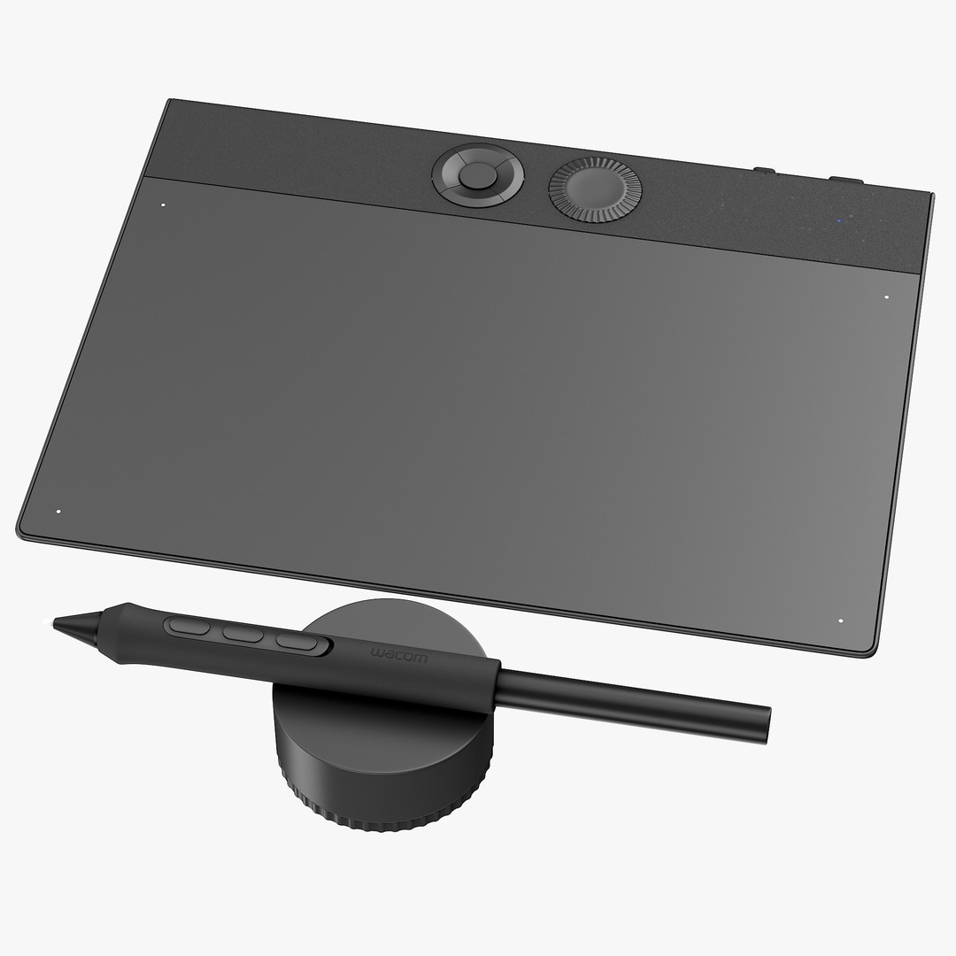 Wacom Intuos Pro Small 3D Model – High Poly PBR Textures, FBX, OBJ - View 3