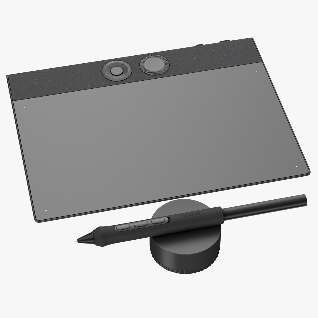 Wacom Intuos Pro Small 3D Model – High Poly PBR Textures, FBX, OBJ - View 4