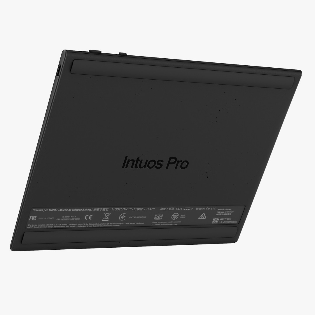 Wacom Intuos Pro Small 3D Model – High Poly PBR Textures, FBX, OBJ - View 9
