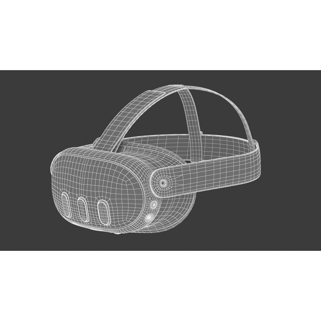 Meta Quest 3 Headset 3D Model – High Poly Game Asset, FBX & OBJ - View 28