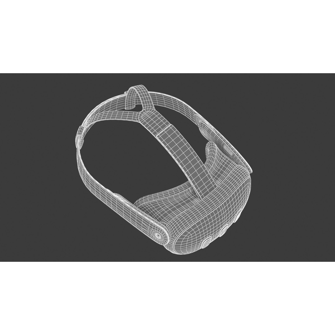 Meta Quest 3 Headset 3D Model – High Poly Game Asset, FBX & OBJ - View 30