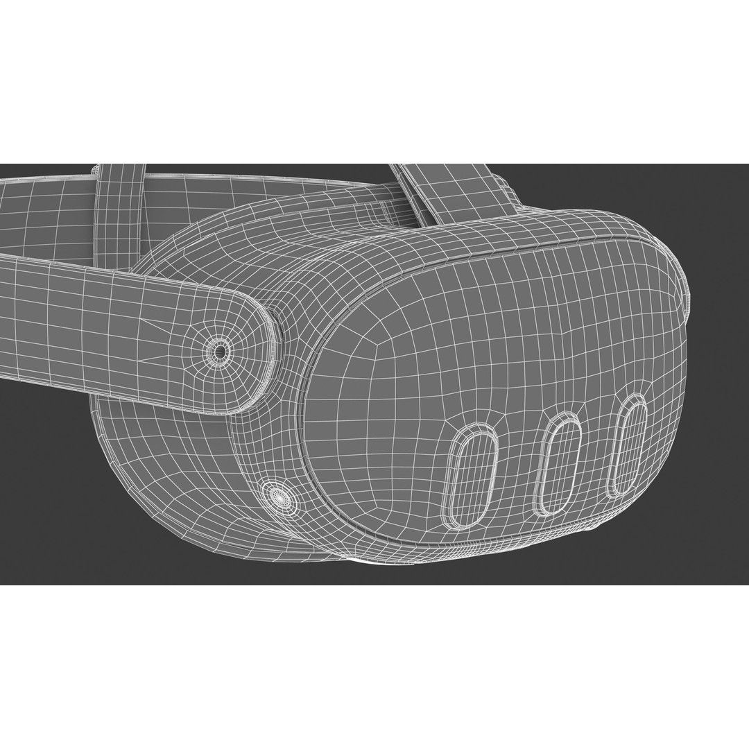 Meta Quest 3 Headset 3D Model – High Poly Game Asset, FBX & OBJ - View 32