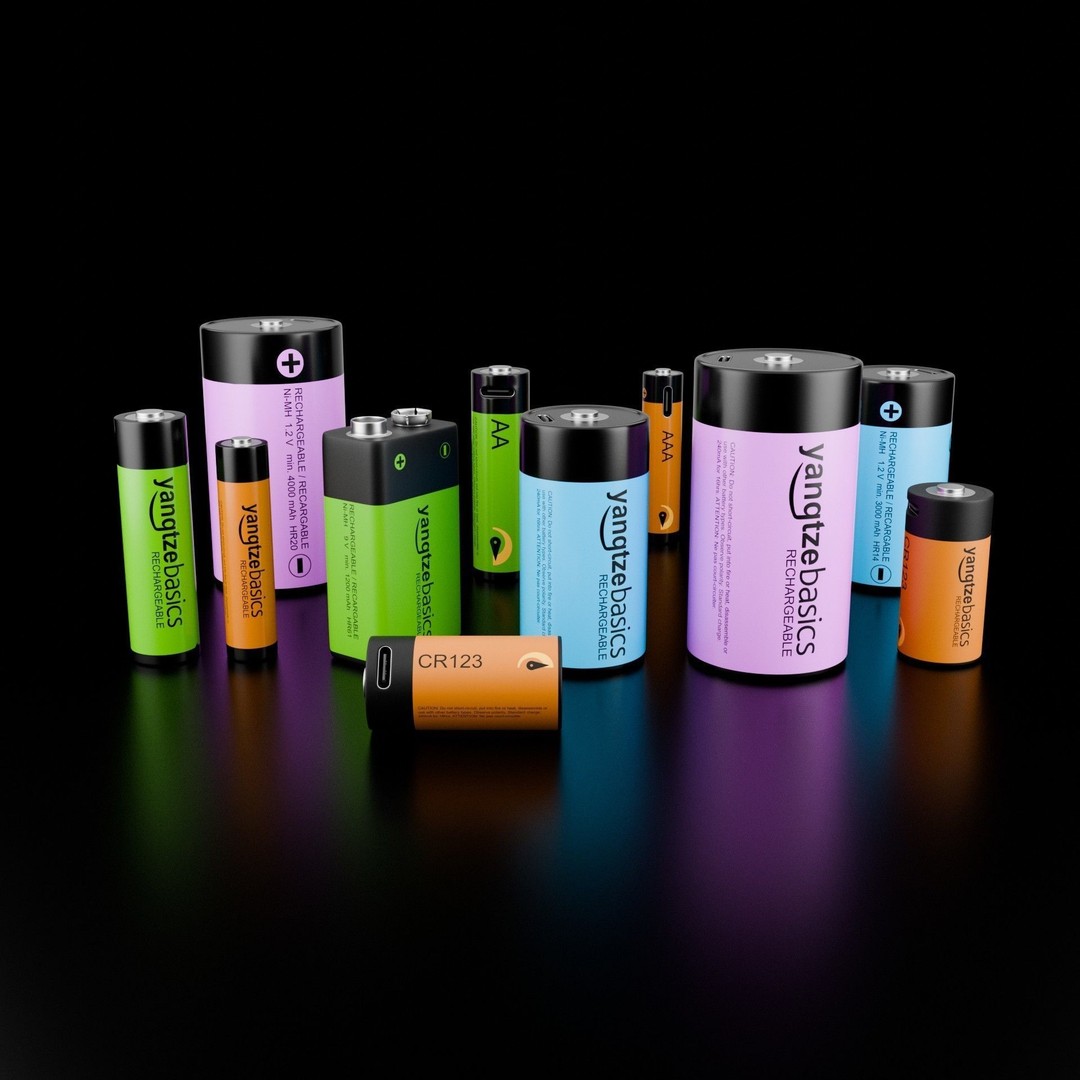 Rechargeable Battery 3D Model – Low Poly Game Asset, FBX, PBR