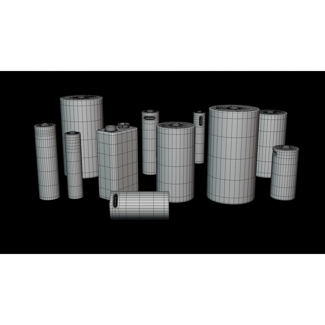 Rechargeable Battery 3D Model – Low Poly Game Asset, FBX, PBR - View 13