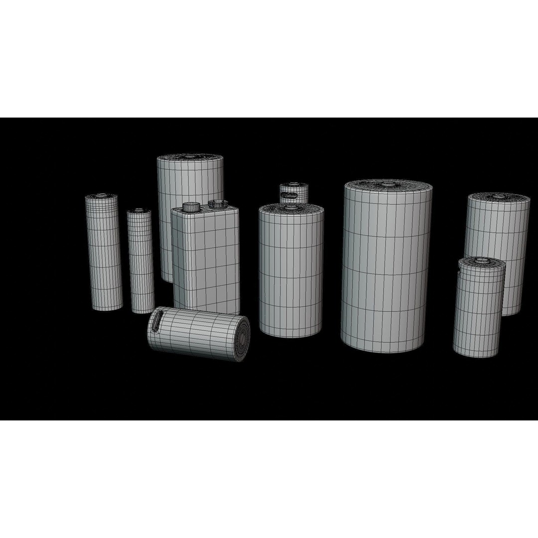Rechargeable Battery 3D Model – Low Poly Game Asset, FBX, PBR - View 15