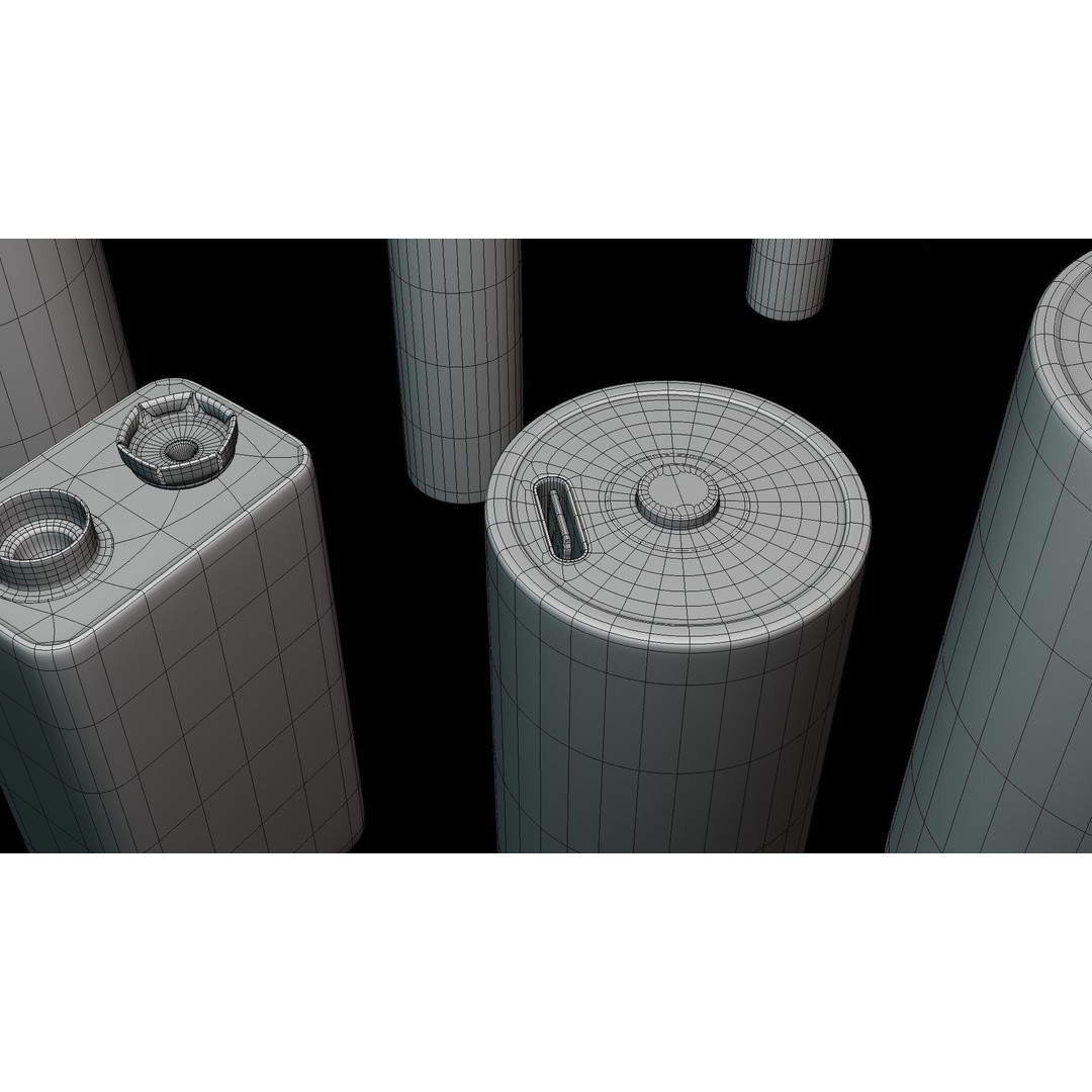 Rechargeable Battery 3D Model – Low Poly Game Asset, FBX, PBR - View 17