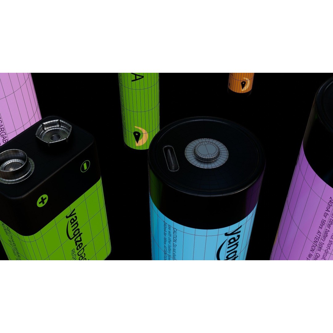 Rechargeable Battery 3D Model – Low Poly Game Asset, FBX, PBR - View 22