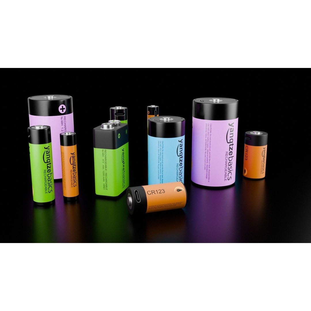 Rechargeable Battery 3D Model – Low Poly Game Asset, FBX, PBR - View 4
