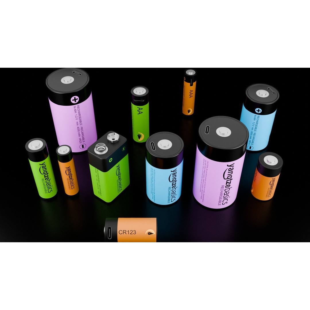 Rechargeable Battery 3D Model – Low Poly Game Asset, FBX, PBR - View 6
