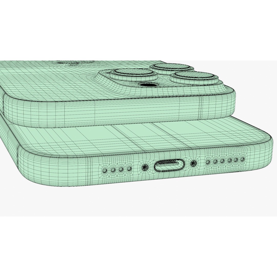 Apple iPhone 16 Pro Max 3D Model – High Poly PBR Mobile Asset, FBX - View 20
