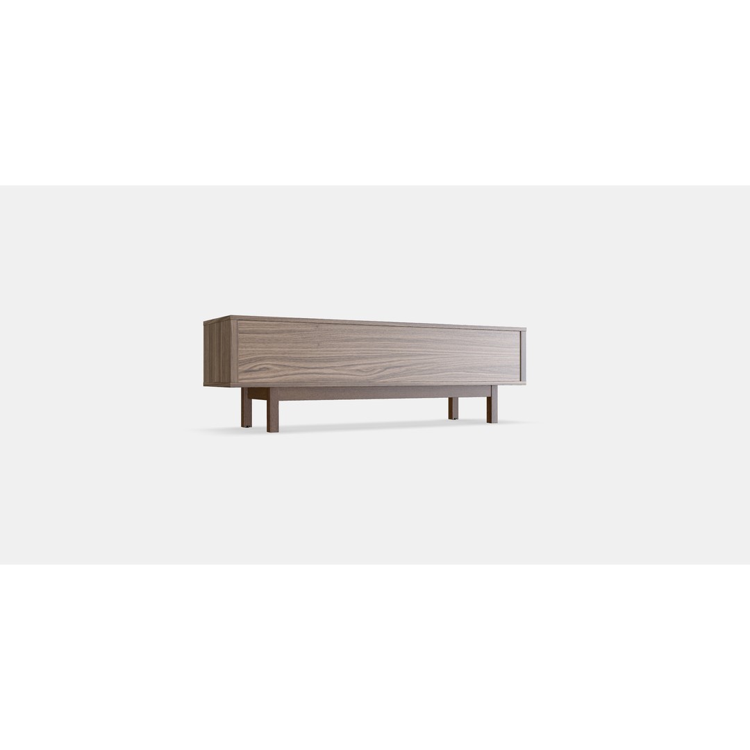 Stockholm TV Bench 3D Model – Elegant Scandinavian Furniture Asset, FBX