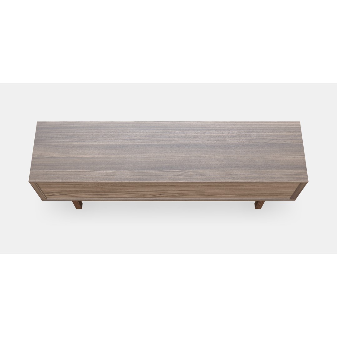 Stockholm TV Bench 3D Model – Elegant Scandinavian Furniture Asset, FBX - View 10