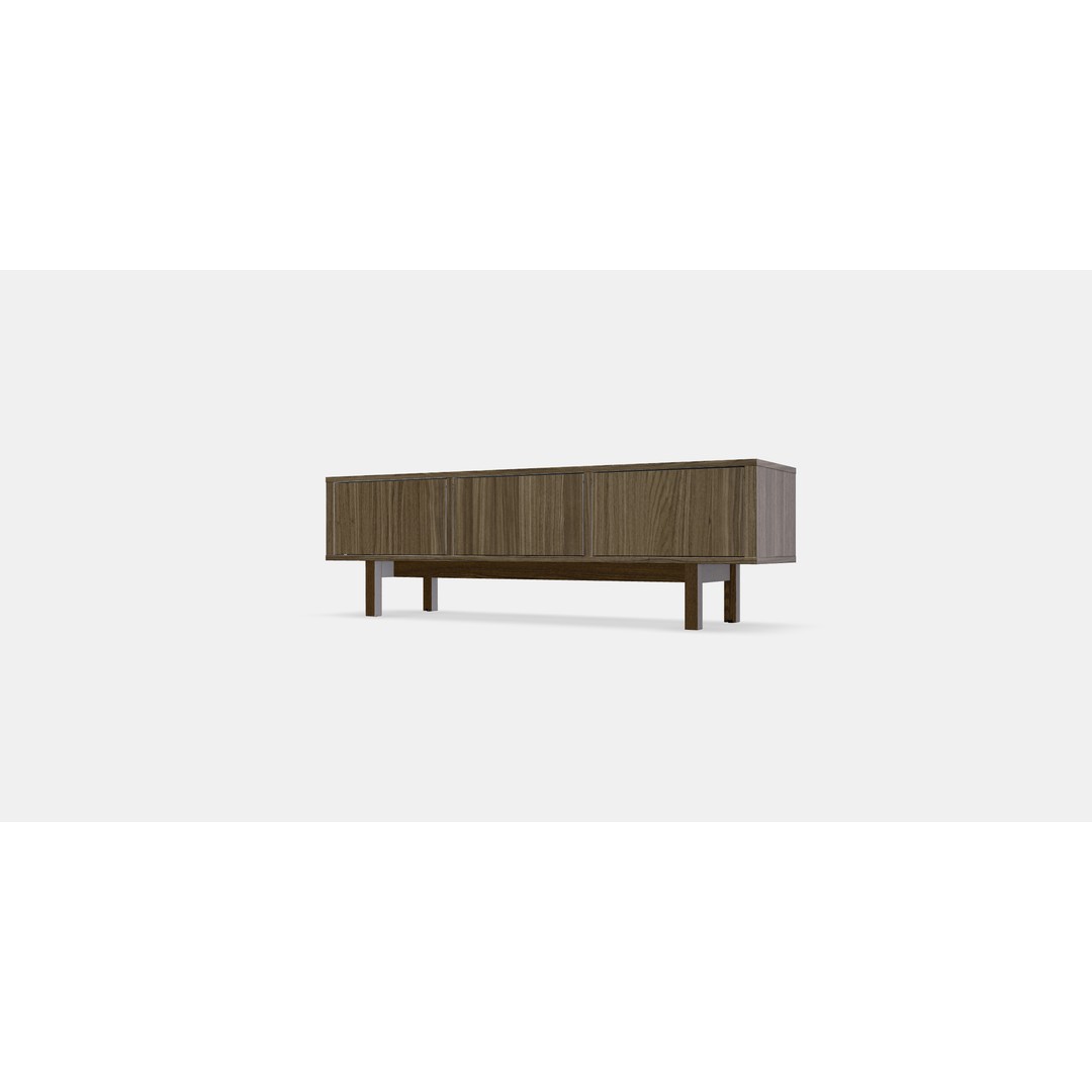 Stockholm TV Bench 3D Model – Elegant Scandinavian Furniture Asset, FBX - View 12