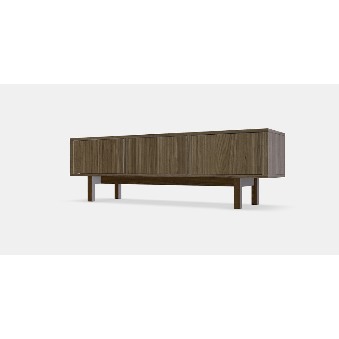 Stockholm TV Bench 3D Model – Elegant Scandinavian Furniture Asset, FBX - View 13