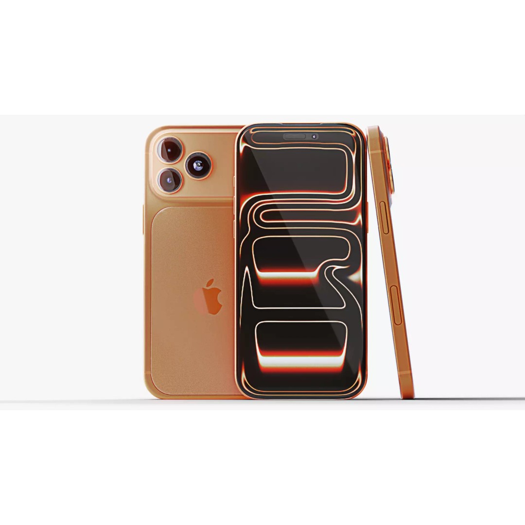 iPhone 17 Pro Max 3D Model – Low Poly Game Asset, Blender, FBX, OBJ - View 2