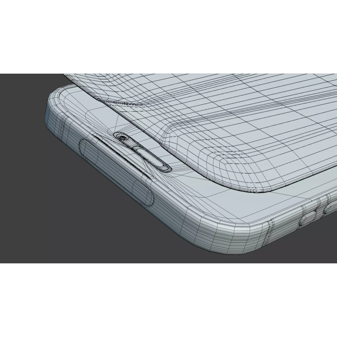 iPhone 17 Pro Max 3D Model – Low Poly Game Asset, Blender, FBX, OBJ - View 20