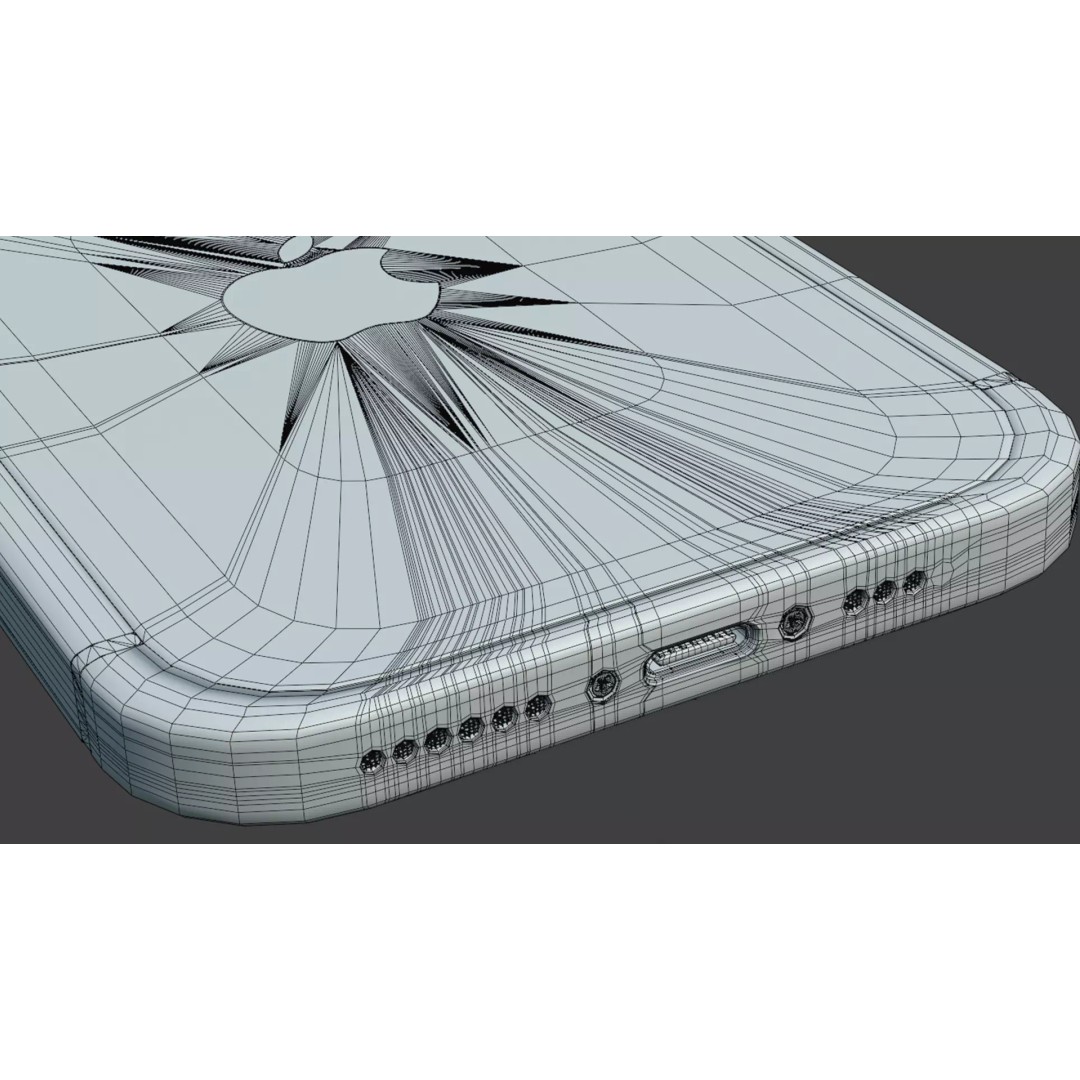 iPhone 17 Pro Max 3D Model – Low Poly Game Asset, Blender, FBX, OBJ - View 25