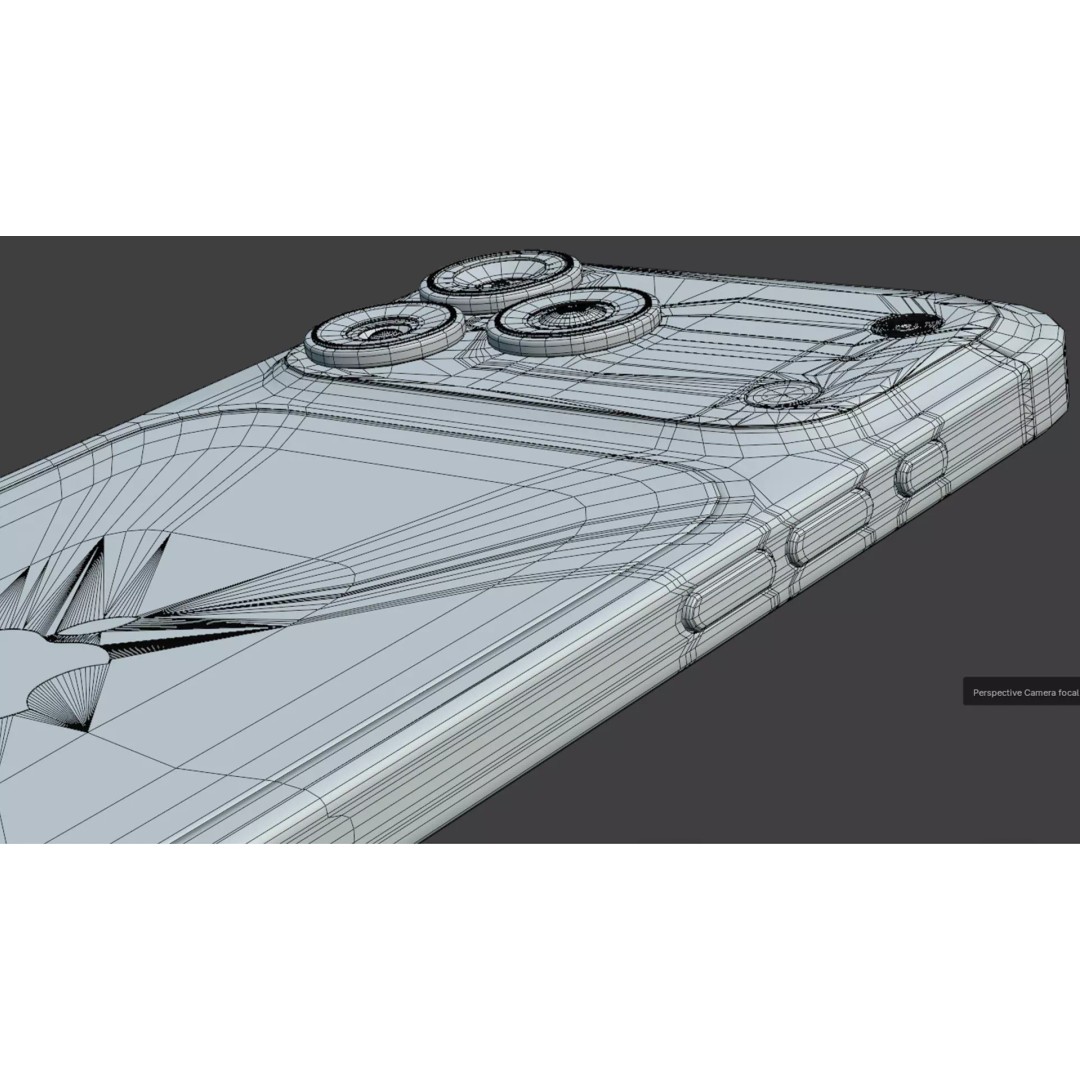 iPhone 17 Pro Max 3D Model – Low Poly Game Asset, Blender, FBX, OBJ - View 26