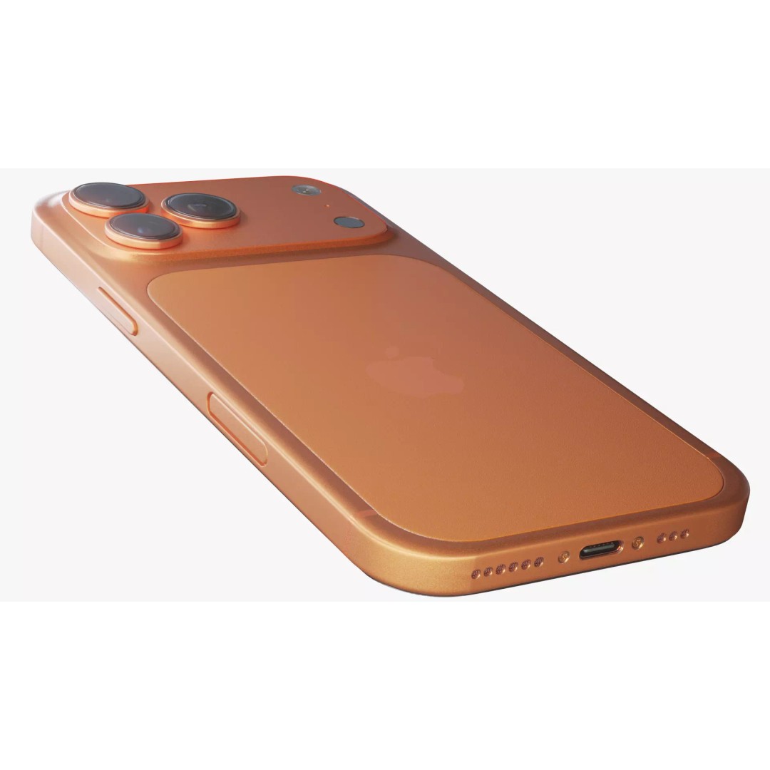 iPhone 17 Pro Max 3D Model – Low Poly Game Asset, Blender, FBX, OBJ - View 8
