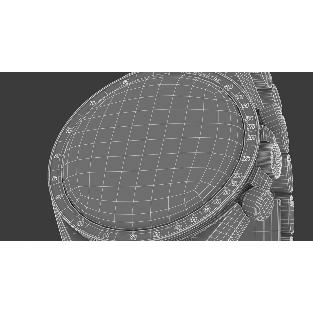 Omega Speedmaster Professional Moonwatch 3D Model – High Quality PBR Asset, FBX, OBJ - View 14