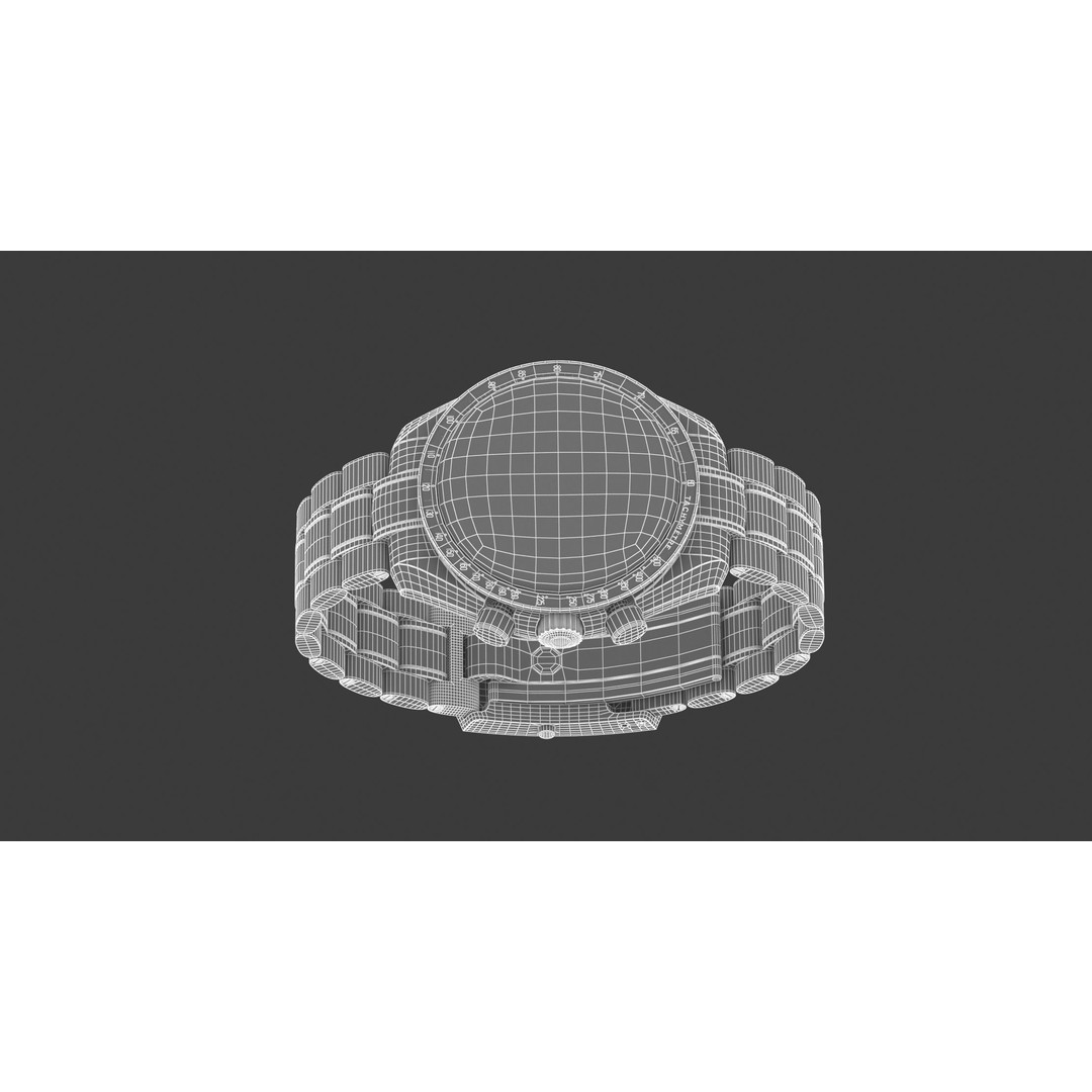 Omega Speedmaster Professional Moonwatch 3D Model – High Quality PBR Asset, FBX, OBJ - View 19