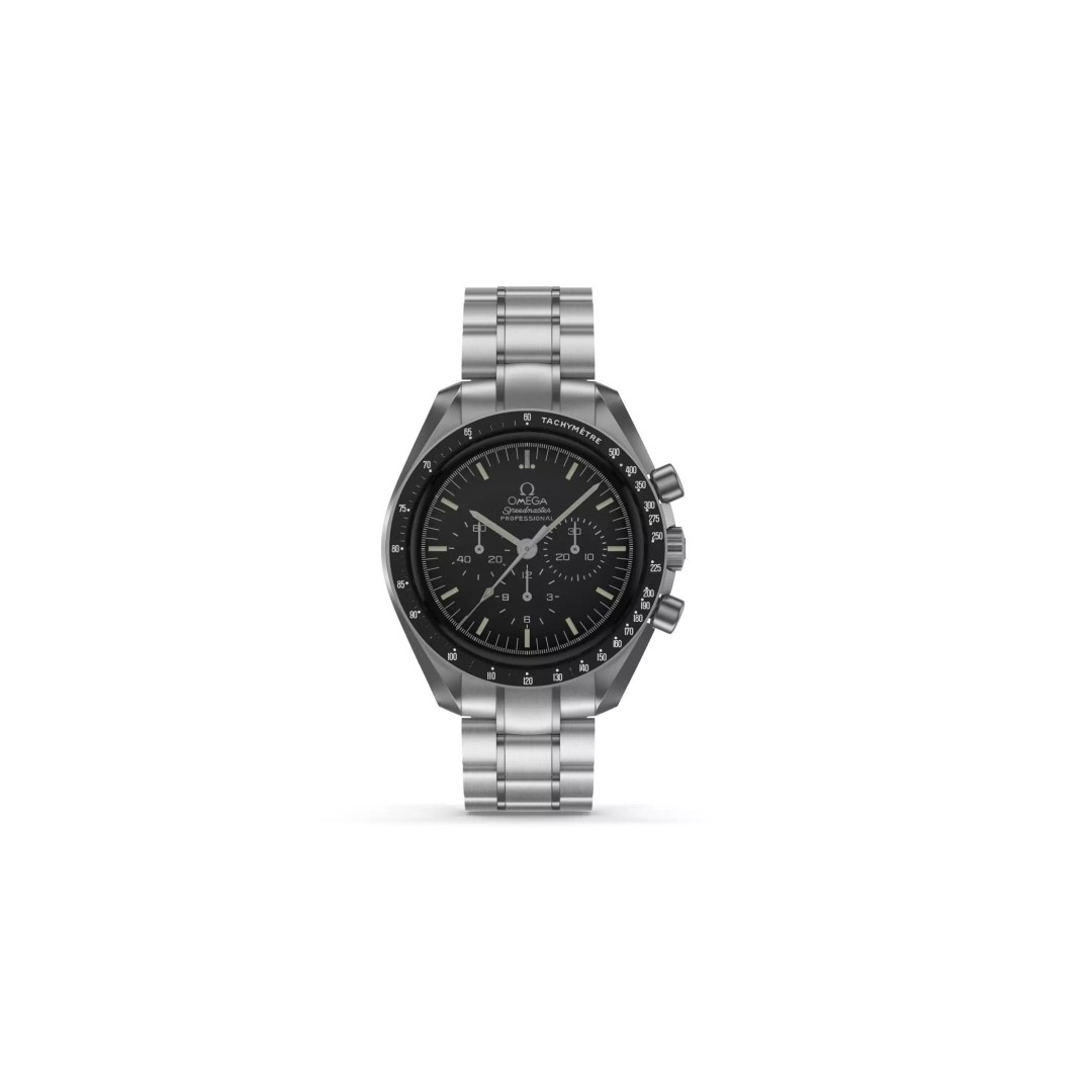 Omega Speedmaster Professional Moonwatch 3D Model – High Quality PBR Asset, FBX, OBJ - View 2