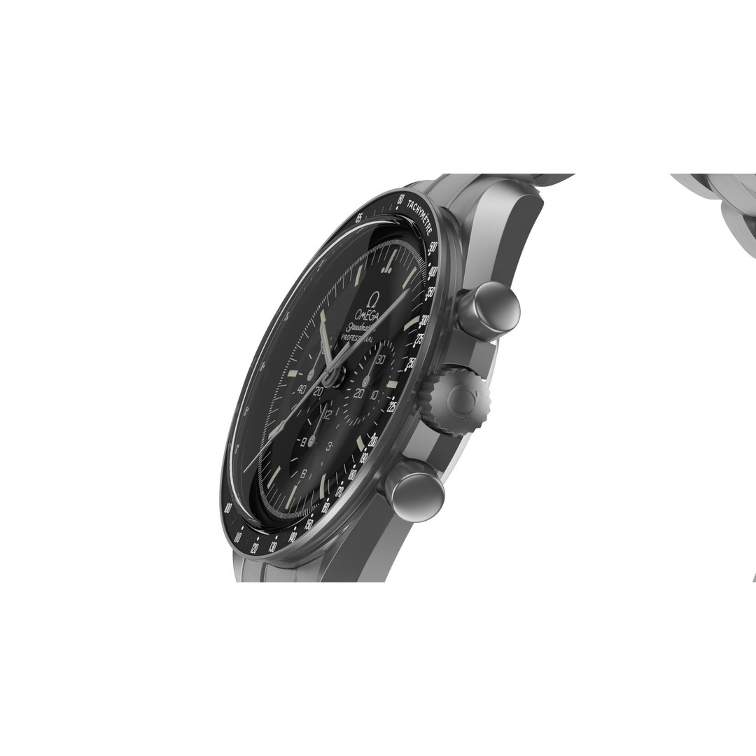 Omega Speedmaster Professional Moonwatch 3D Model – High Quality PBR Asset, FBX, OBJ - View 8