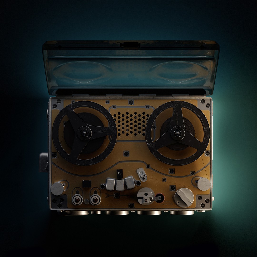 Nagra III 3D Model – Retro Audio Recorder, PBR Textures, FBX - View 10