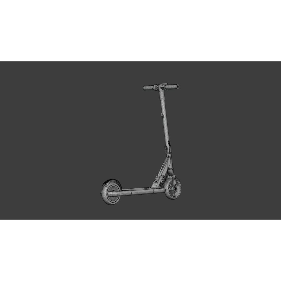 Electric Scooter 3D Model – Real World Scale PBR Asset, FBX - View 38