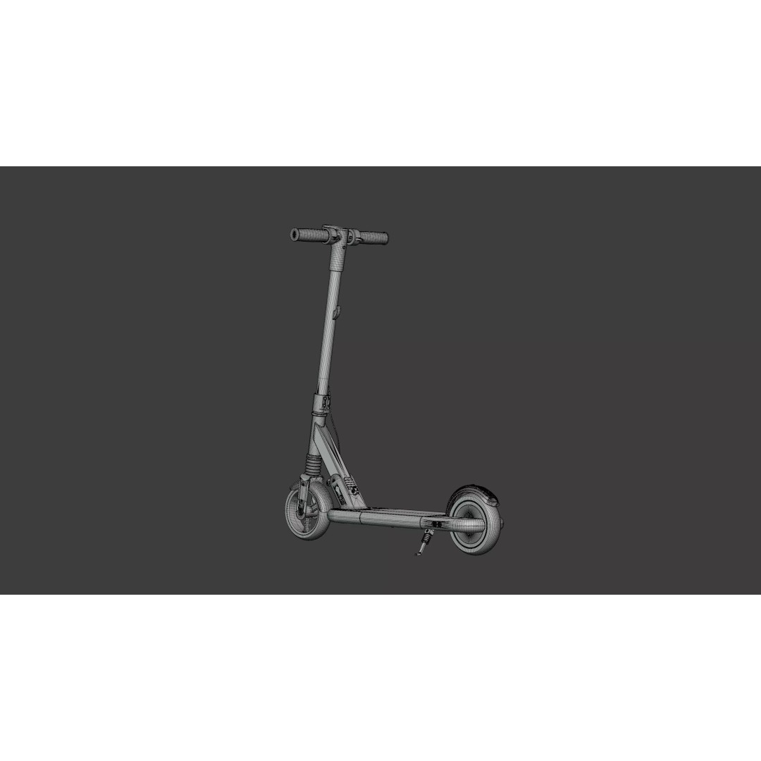 Electric Scooter 3D Model – Real World Scale PBR Asset, FBX - View 40