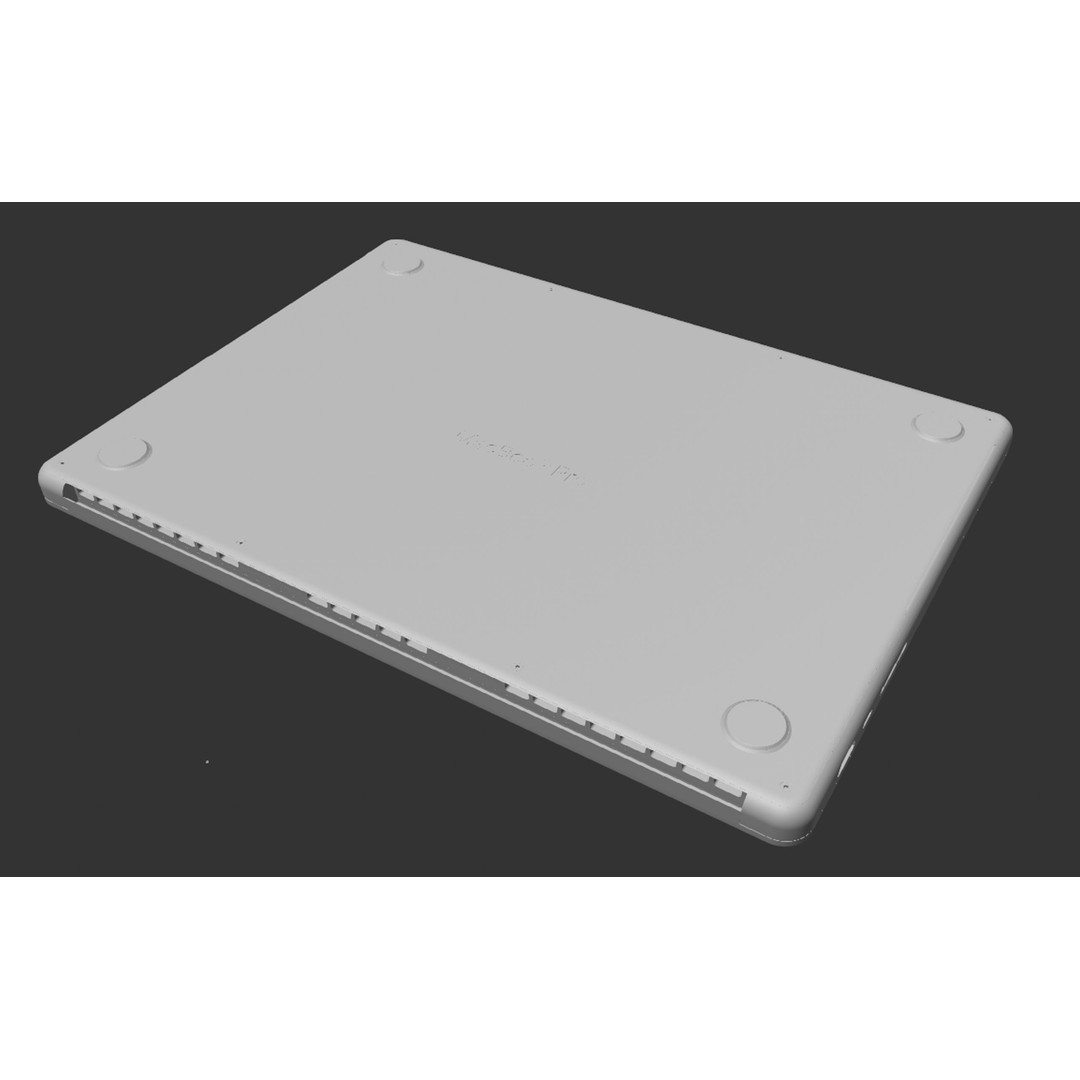 Apple MacBook Pro 14 3D Model – High Poly Rigged Asset, PBR, FBX, OBJ