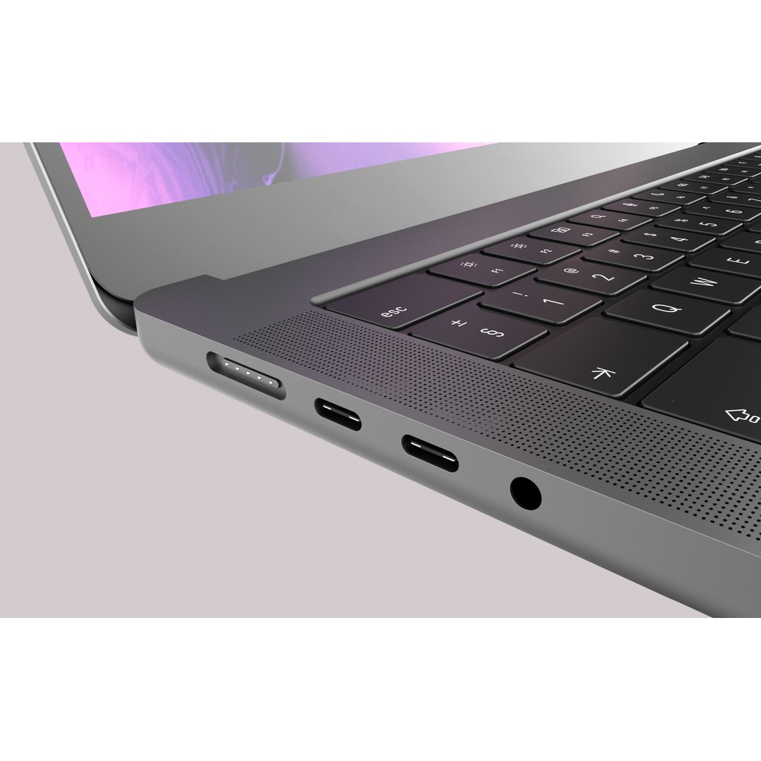 Apple MacBook Pro 14 3D Model – High Poly Rigged Asset, PBR, FBX, OBJ - View 6