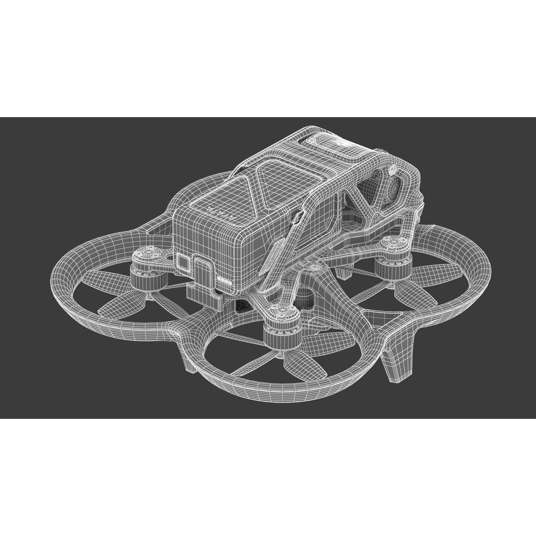 DJI Avata Drone 3D Model – High Poly PBR Asset, FBX, Blender - View 25