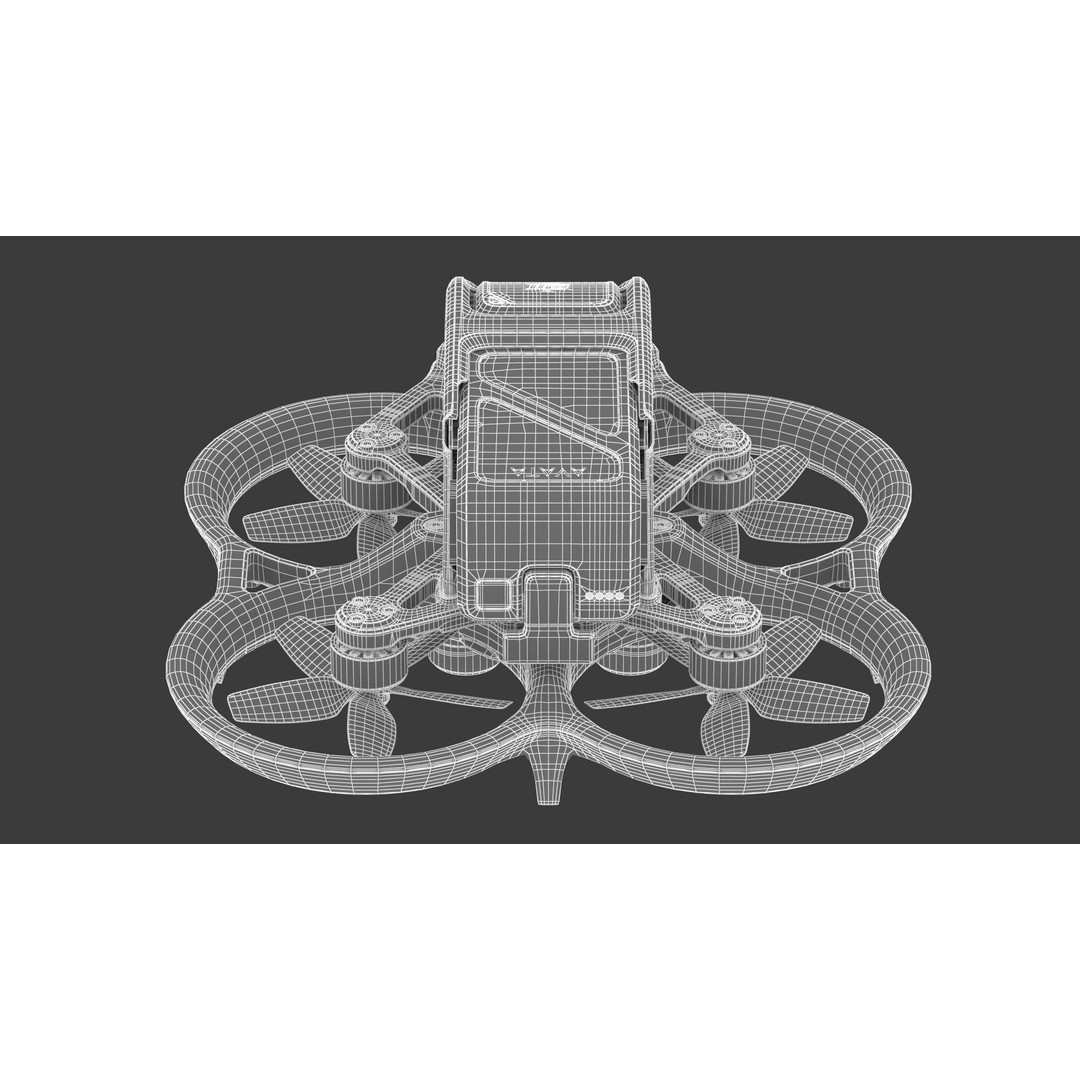 DJI Avata Drone 3D Model – High Poly PBR Asset, FBX, Blender - View 26