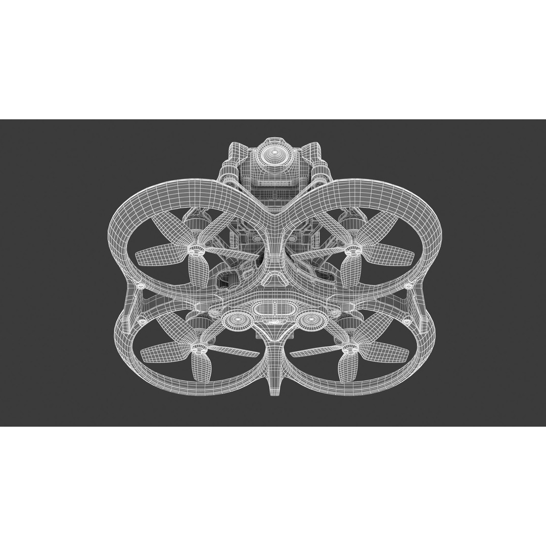 DJI Avata Drone 3D Model – High Poly PBR Asset, FBX, Blender - View 30