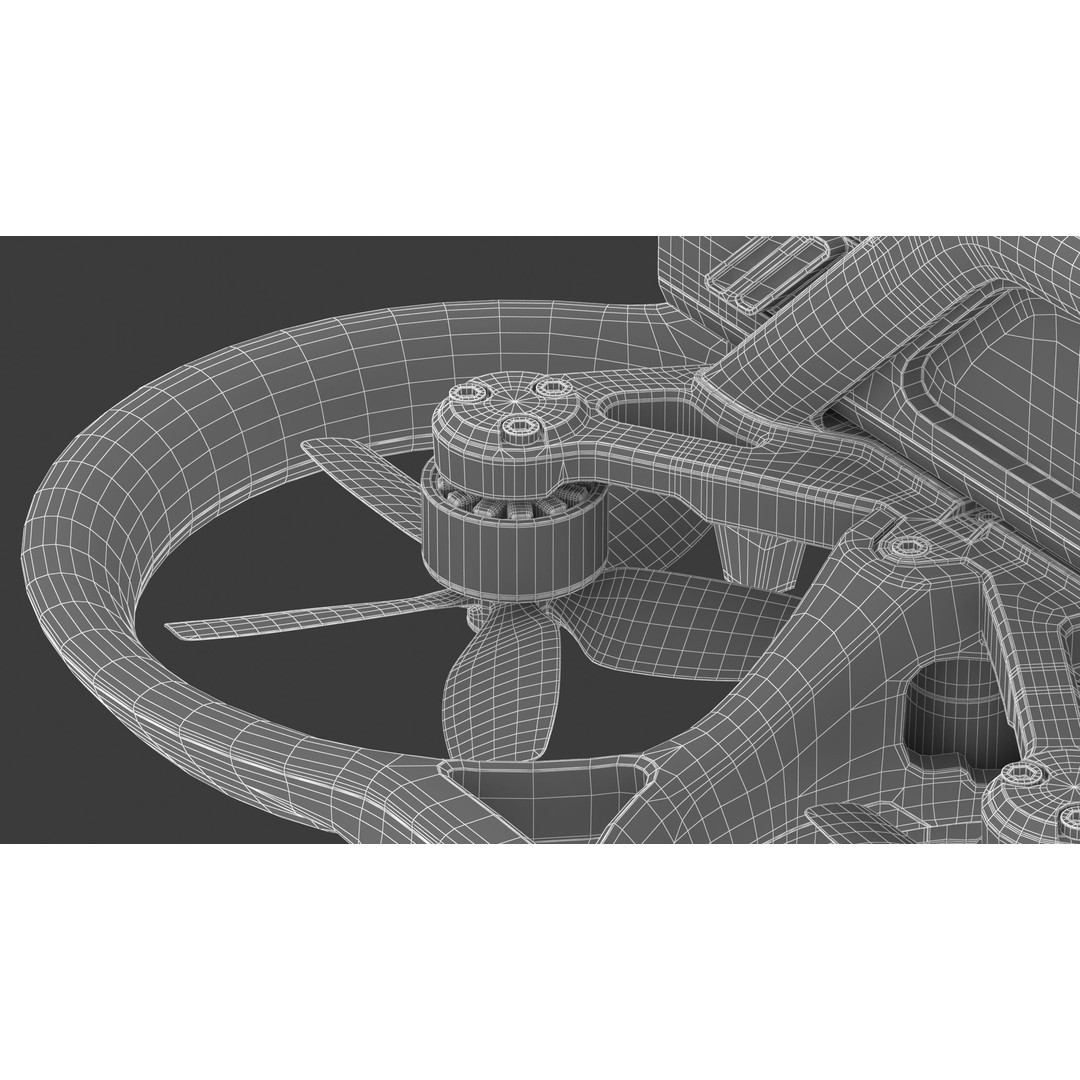 DJI Avata Drone 3D Model – High Poly PBR Asset, FBX, Blender - View 33