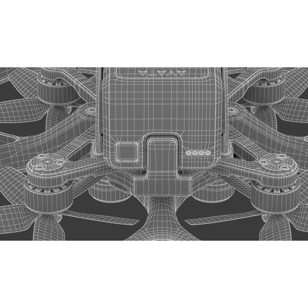 DJI Avata Drone 3D Model – High Poly PBR Asset, FBX, Blender - View 36