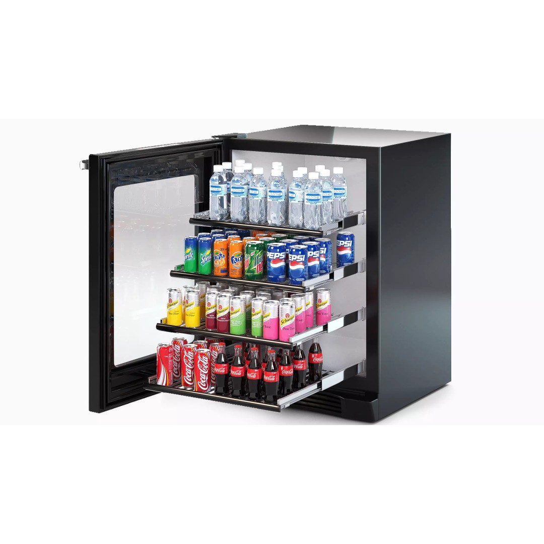 Refrigerator 3D Model – Low Poly Game Asset, PBR Textures, FBX - View 2