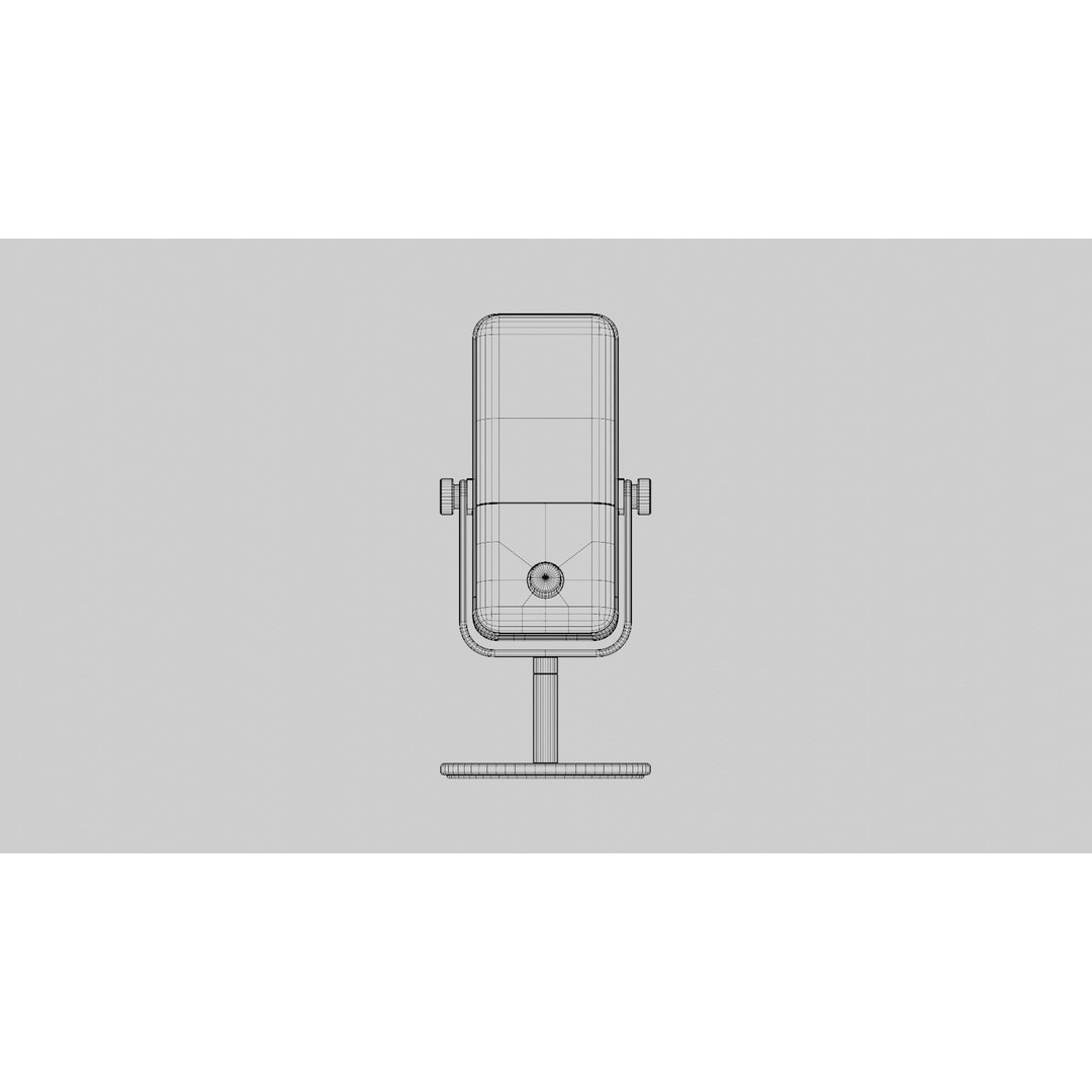 Microphone 3D Model – High Poly PBR Asset for Audio Design - View 12