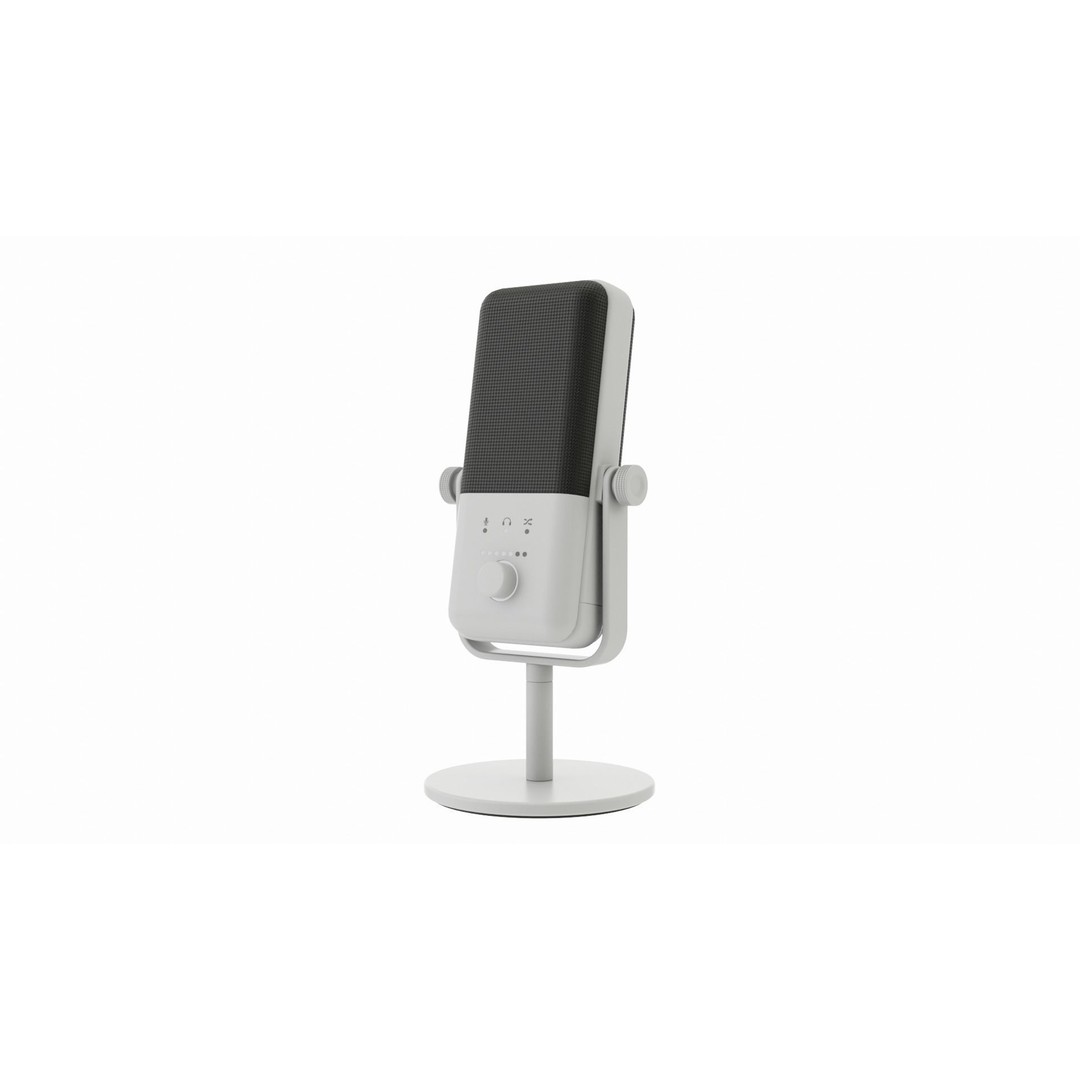 Microphone 3D Model – High Poly PBR Asset for Audio Design - View 3