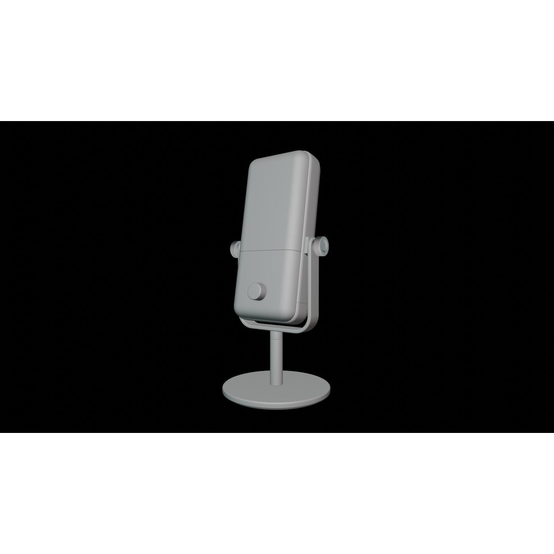 Microphone 3D Model – High Poly PBR Asset for Audio Design - View 7