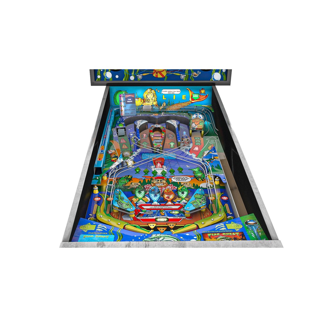 Pinball Fish Quest 3D Model – Low Poly Game Asset, PBR Textures - View 10
