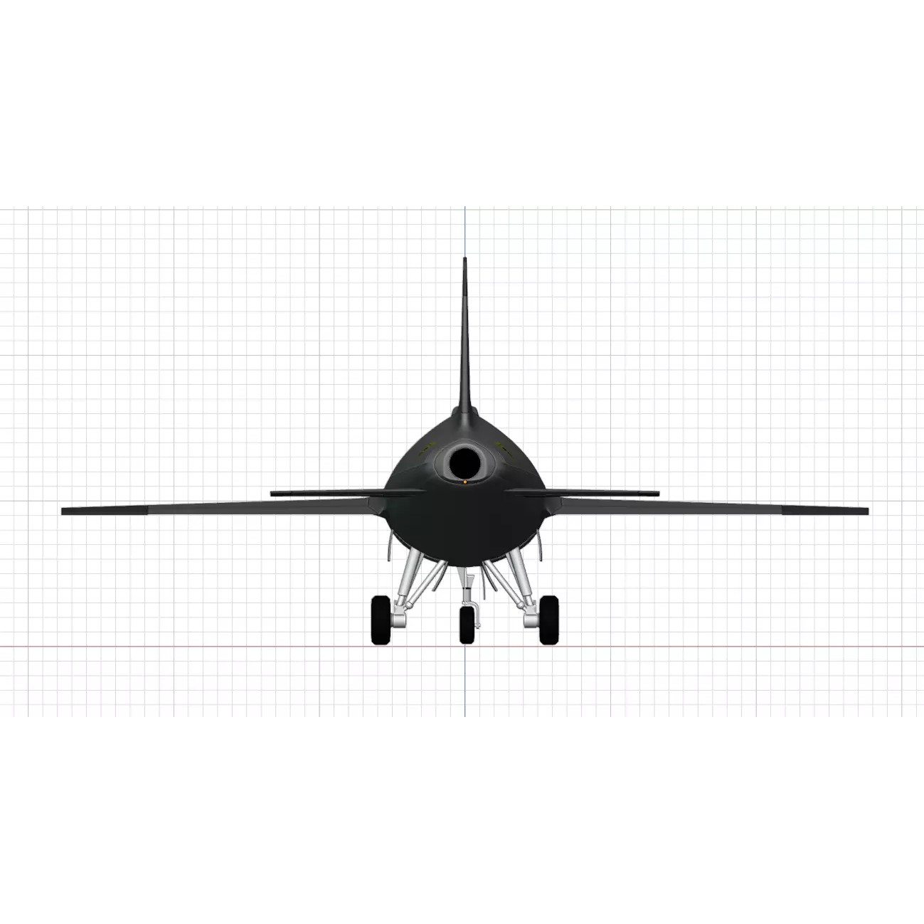 Anduril YFQ-44 Fury - Low-Poly Game-Ready 3D Model - View 11
