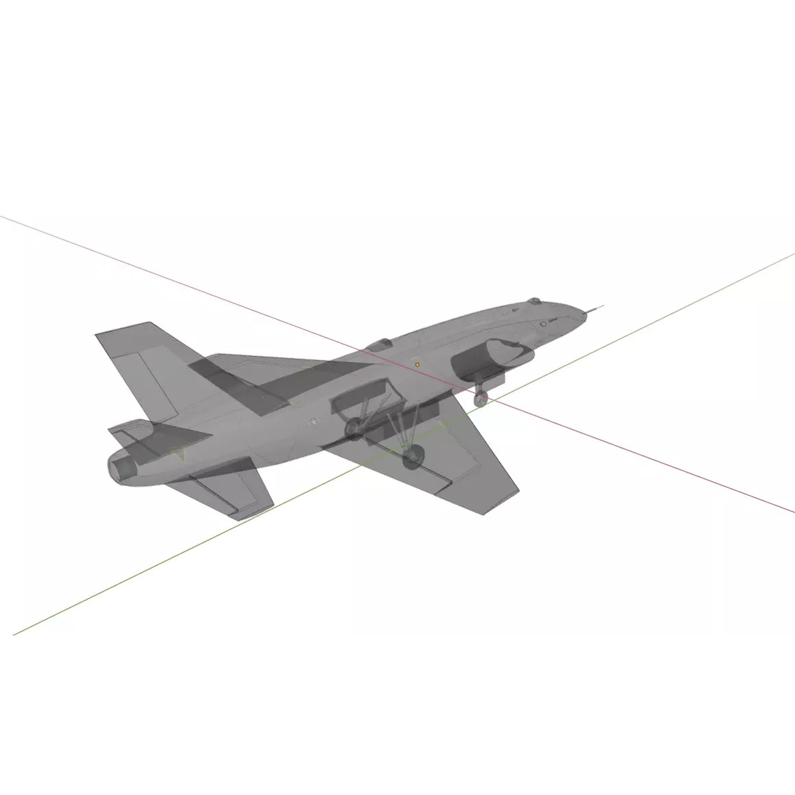 Anduril YFQ-44 Fury - Low-Poly Game-Ready 3D Model - View 19