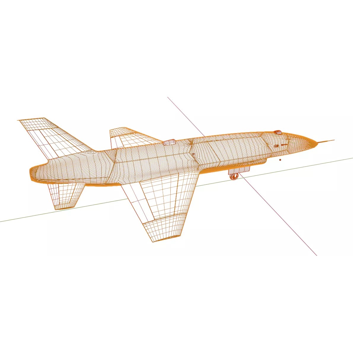 Anduril YFQ-44 Fury - Low-Poly Game-Ready 3D Model - View 30