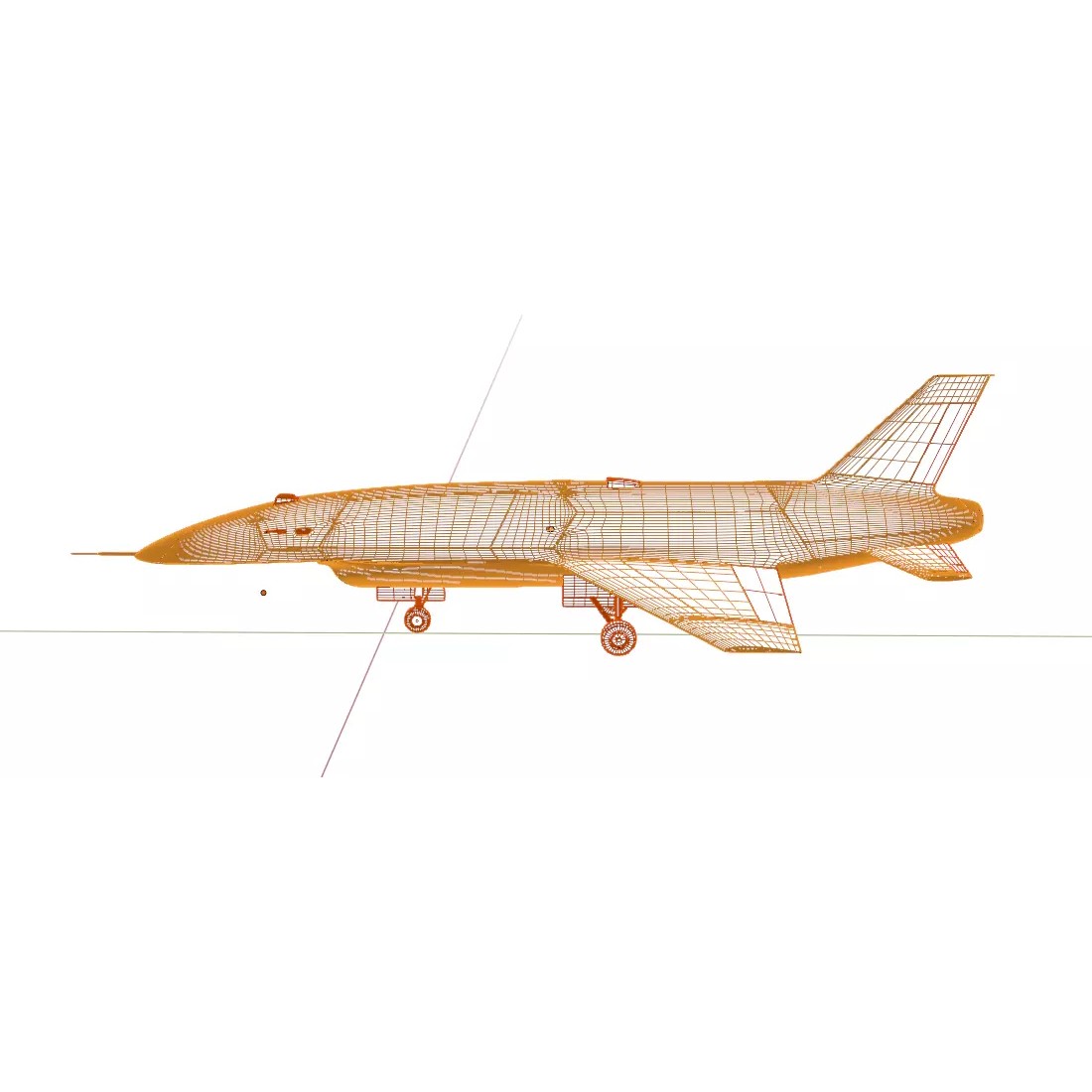 Anduril YFQ-44 Fury - Low-Poly Game-Ready 3D Model - View 31